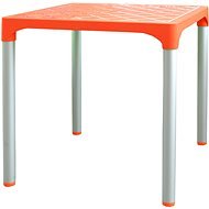 MEGAPLAST VIVA 72x72x72cm, ALUMINIUM Legs, Orange - Garden Table
