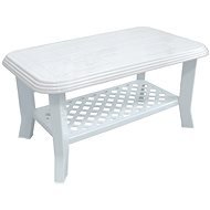 MEGAPLAST CLUB 90x55x44 cm, fehér - Kerti asztal