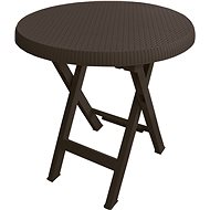 MEGA PLAST Garden table TEO 70 cm, wenge - Garden Table