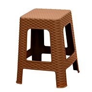 MEGA PLAST Taburetka záhradná polyratan  45 × 35,5 × 35,5 cm - Záhradná stolička