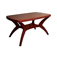 MEGA PLAST Garden table MODELLO 140 cm, burgundy - Garden Table