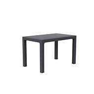 MEGA PLAST Stôl záhradný  RATAN LUX, antracit 120 cm - Záhradný stôl