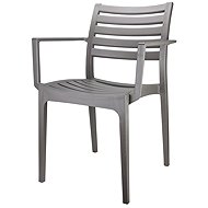 Mega Plast MP1548 Capri 83 × 58 × 57 cm, Dark Grey - Garden Chair