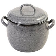 Metalac Kámen, deep, rounded enamelled saucepan with lid, 14 cm, 2 l - Pot