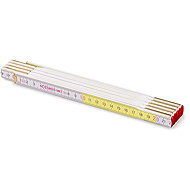 METRIE Profi 10 folding tape measure 2m, white-yellow - Metre
