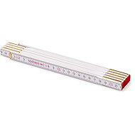 METRIE Profi 10 folding tape measure 2m, white - Metre