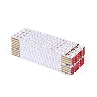 METRIE Profi 10 folding tape measure 2m, white, 10 pcs - Metre