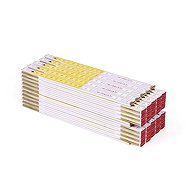 METRIE Perfekt 10 folding tape measure 2m, white-yellow, 10 pcs - Metre