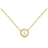 Meucci Adjustable Pearl Eye Necklace gold - Necklace