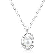 Meucci Adjustable Necklace with Inset Pearl - Necklace