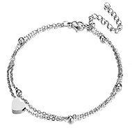 Meucci Double Adjustable Heart Bracelet with Beads - Bracelet