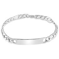Meucci Figaro Bracelet with Plate 0.6cm - Bracelet
