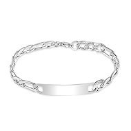 Meucci Figaro Bracelet with a 0.7cm Plate - Bracelet