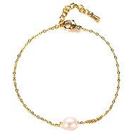 Meucci Adjustable River Pearl Bracelet, Gold - Bracelet