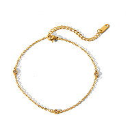 Meucci Adjustable Bracelet with Three Stones, Gold - Bracelet