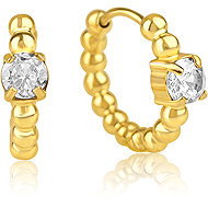 Meucci Náušnice Bubliny se zirkonem gold - Earrings