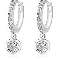 Meucci Silver Drop Earrings with Zircons II (Ag 925/1000, 3g) - Earrings
