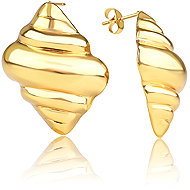 Meucci Náušnice Croissant gold - Earrings
