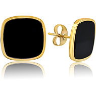 Meucci Náušnice Černá díra gold - Earrings