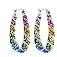 BRUNO Náušnice Duha s kamínky - Earrings