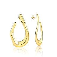 Meucci Náušnice Fajfka gold - Earrings