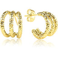 Meucci Náušnice Hadí půlkruh gold - Earrings