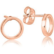 Meucci Náušnice Kroužek rose gold - Earrings