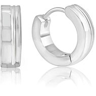 Meucci Náušnice Kroužky s dvojitou linkou - Earrings