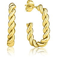 Meucci Náušnice Motouz gold - Earrings
