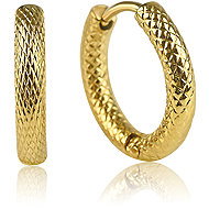 Meucci Náušnice s hadím vzorem gold - Earrings