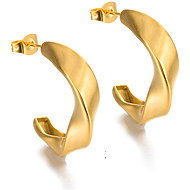 Meucci Náušnice Twister gold - Earrings
