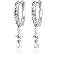 Meucci Silver Drop Earrings with Zircons Article (Ag 925/1000, 3g) - Earrings