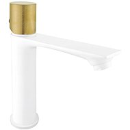 MEXEN Royo One basin mixer, white / gold ( 72201-25 ) - Tap