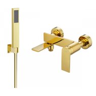 MEXEN Zero SET bath mixer with accessories R02, gold (7113R02-50) - Tap