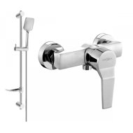 MEXEN Caro DF72 shower mixer with accessories, silver (74664DF72-00) - Shower Set