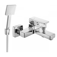 MEXEN Cetus R45 Set bath mixer with shower, silver (74433R45-00) - Tap