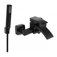MEXEN Libra R77 bath mixer with accessories, black (74513R77-70) - Tap