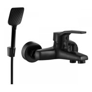 MEXEN Caro R62 bath mixer with shower, black (74663R62-70) - Tap