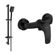 MEXEN Fabia DB62 shower mixer with accessories, black (74654DB62-70) - Shower Set