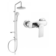 MEXEN Carl Shower Column Including Shower Faucet Royo, Silver (72240240-00) - Shower Set