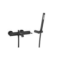 KFA MOZA Wall-mounted bath mixer with shower set, black ( 5034-520-81 ) - Tap