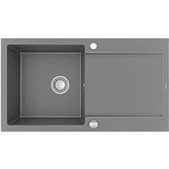 MEXEN Leo granite sink 900 × 500 mm, grey - Granite Sink
