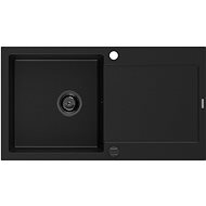 MEXEN Leo granite sink 900 × 500 mm, black - Granite Sink
