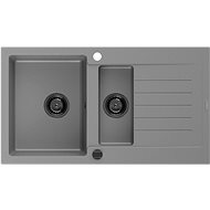 MEXEN Matias granite sink 1.5 900 × 505 mm, grey - Granite Sink