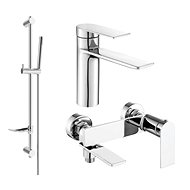 MEXEN Zero SET basin + bath mixer with accessories DF70, chrome 71103DF70-00 - Tap