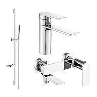 MEXEN Zero SET basin + bath mixer with accessories DS70, chrome 71103DS70-00 - Tap