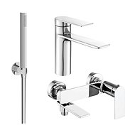 MEXEN Zero SET basin + bath mixer with accessories R70, chrome 71103R70-00 - Tap
