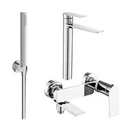 MEXEN Zero SET basin + bath mixer with accessories R70, chrome 71113R70-00 - Tap