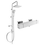 MEXEN Sven shower column including shower thermostatic mixer Cube, chrome (77200262-00) - Shower Set