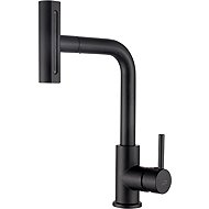 Laveo Rotaro freestanding sink mixer with pull-out multifunction spout, black (BLR_769D) - Tap
